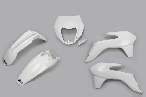 Plastic Kit white for Ktm EXC 125 - EXC 200 - EXC 250 - EXC-F 250 - EXC 300 - EXC-F 350 - EXC-F 450 - EXC-F 500 - XC-W 125 -...